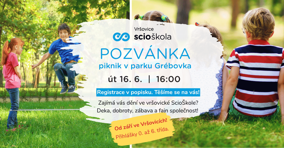 Piknik v parku Grébovka - pro všechny zájemce!